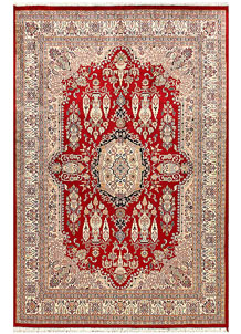 Firebrick Isfahan 4' 6 x 6' 8 - No. 56746
