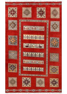 Firebrick Bakhtiar 4' 5 x 6' 11 - No. 56748