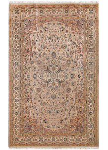 Tan Isfahan 4' 6 x 7' 1 - No. 56760