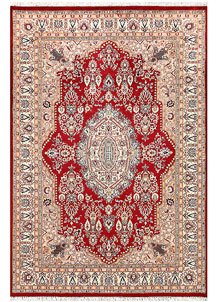 Firebrick Isfahan 4' 7 x 6' 8 - No. 56763