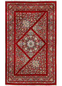 Maroon Mahal 4' 6 x 7' 5 - No. 56825
