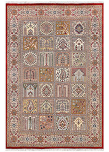 Multi Colored Bakhtiar 4' 5 x 6' 7 - No. 56830