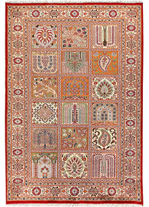 Multi Colored Bakhtiar 3' 4 x 5' 5 - No. 56888
