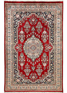 Firebrick Isfahan 3' 5 x 5' 5 - No. 56898