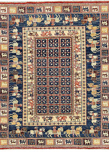 Dark Blue Kazak 5' x 6' 2 - No. 56951