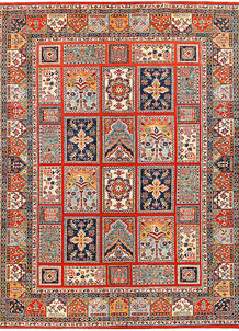 Orange Red Bakhtiar 8' 10 x 11' 5 - No. 56968