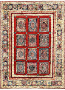 Firebrick Bakhtiar 5' x 6' 6 - No. 56974