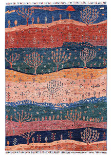Multi Colored Gabbeh 5' 5 x 7' 9 - No. 57051