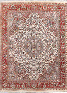 Cornsilk Isfahan 7' 10 x 10' 4 - No. 57128