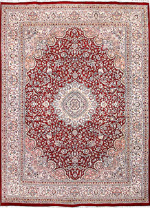 Firebrick Kashan 8' 10 x 12' 1 - No. 57132