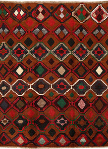 Saddle Brown Baluchi 5' 9 x 7' 10 - SKU 57148