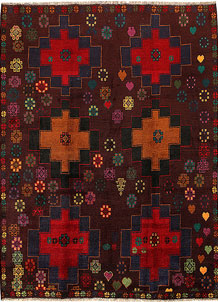 Multi Colored Baluchi 6' 2 x 7' 10 - SKU 57151