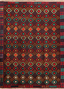 Multi Colored Baluchi 6' x 8' 1 - SKU 57175