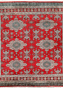 Red Caucasian 6' 11 x 6' 10 - No. 58620