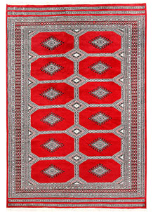 Red Jaldar 4' 7 x 6' 9 - No. 58670