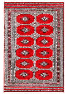 Red Jaldar 4' 6 x 6' 9 - No. 58675