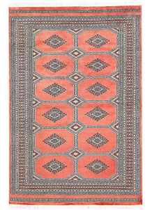 Light Salmon Jaldar 4' 6 x 6' 8 - No. 58696