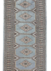 Light Slate Grey Jaldar 2' 4 x 9' 5 - No. 58981