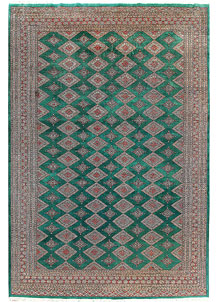 Teal Jaldar 8' x 11' 3 - No. 59168
