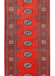 Orange Red Bokhara 2' 7 x 14' 7 - No. 60038