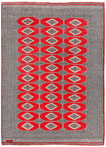 Red Jaldar 6' 3 x 8' 6 - No. 60175