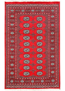 Red Bokhara 4' 1 x 6' 4 - No. 60924