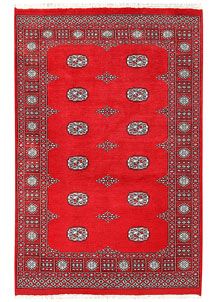 Red Bokhara 4' 2 x 6' 4 - No. 60929