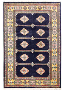 Midnight Blue Jaldar 4' 2 x 6' 5 - No. 61086