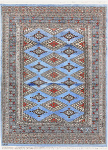 Light Sky Blue Jaldar 4' x 5' 3 - No. 61087
