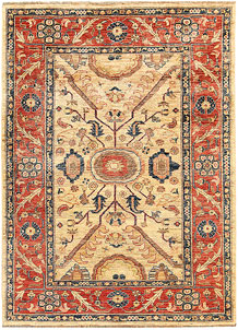 Navajo White Oushak 3' 10 x 6' 2 - SKU 61764
