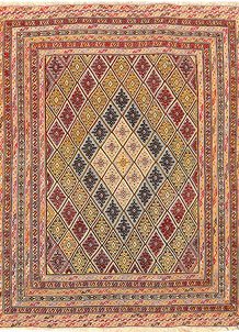 Multi Colored Mashwani 4' 8 x 6' 2 - SKU 61780