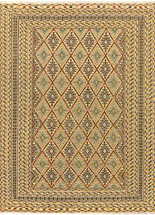 Multi Colored Mashwani 5' x 6' 5 - SKU 61781