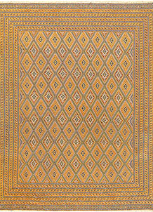 Multi Colored Mashwani 7' 2 x 9' - SKU 61785