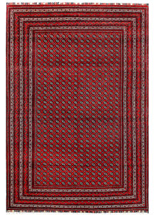 Firebrick Baluchi 6' 6 x 9' 7 - SKU 61849