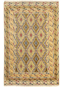 Multi Colored Mashwani 2' 9 x 4' 2 - SKU 61854