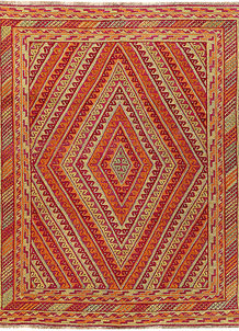 Multi Colored Mashwani 4' 9 x 5' 9 - SKU 61903