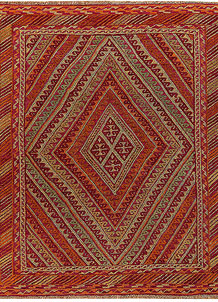 Multi Colored Mashwani 4' 11 x 5' 11 - SKU 61909