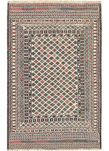 Old Lace Soumak 3' 11 x 6' 1 - SKU 61958