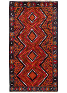 Red Baluchi 3' 7 x 6' 7 - No. 62280