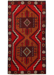Firebrick Baluchi 3' 4 x 6' 5 - No. 62283