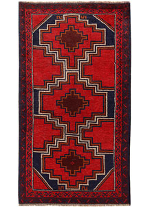 Firebrick Baluchi 3' 5 x 6' 2 - No. 62286