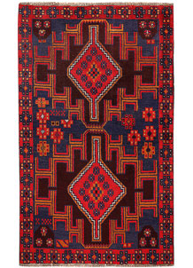 Dark Blue Baluchi 3' 8 x 6' 3 - No. 62290