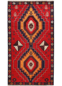 Red Baluchi 3' 6 x 6' 4 - No. 62292