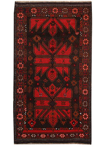 Black Baluchi 3' 7 x 6' 4 - No. 62319