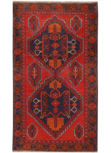 Red Baluchi 3' 6 x 6' 1 - No. 62330