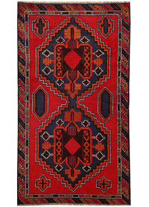 Firebrick Baluchi 3' 7 x 6' 4 - No. 62339