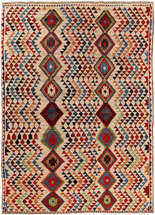 Bisque Baluchi 5' 7 x 7' 9 - No. 62381