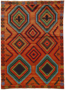 Dark Orange Baluchi 5' 9 x 8' 1 - No. 62387
