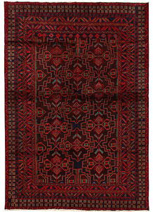 Maroon Baluchi 6' 5 x 9' 8 - No. 62400