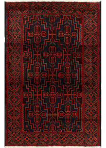 Dark Blue Baluchi 6' 5 x 9' 7 - No. 62405